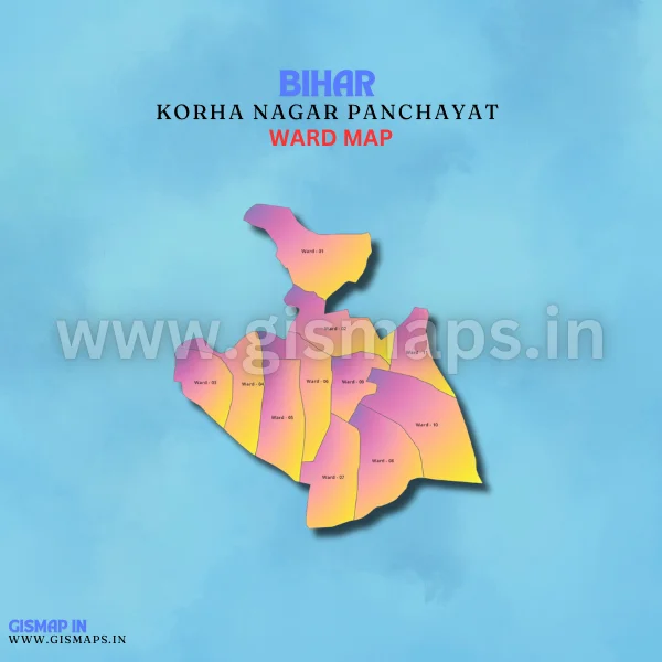 Korha Nagar Panchayat Ward Map